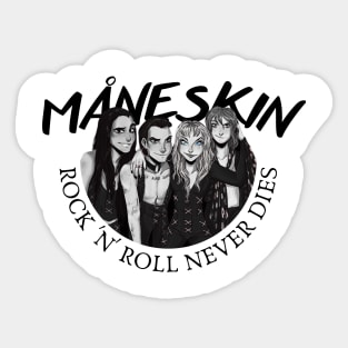 Rock n roll never dies Sticker